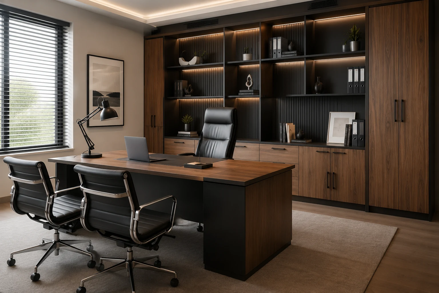 Custom office furniture by TT Home Furnishings